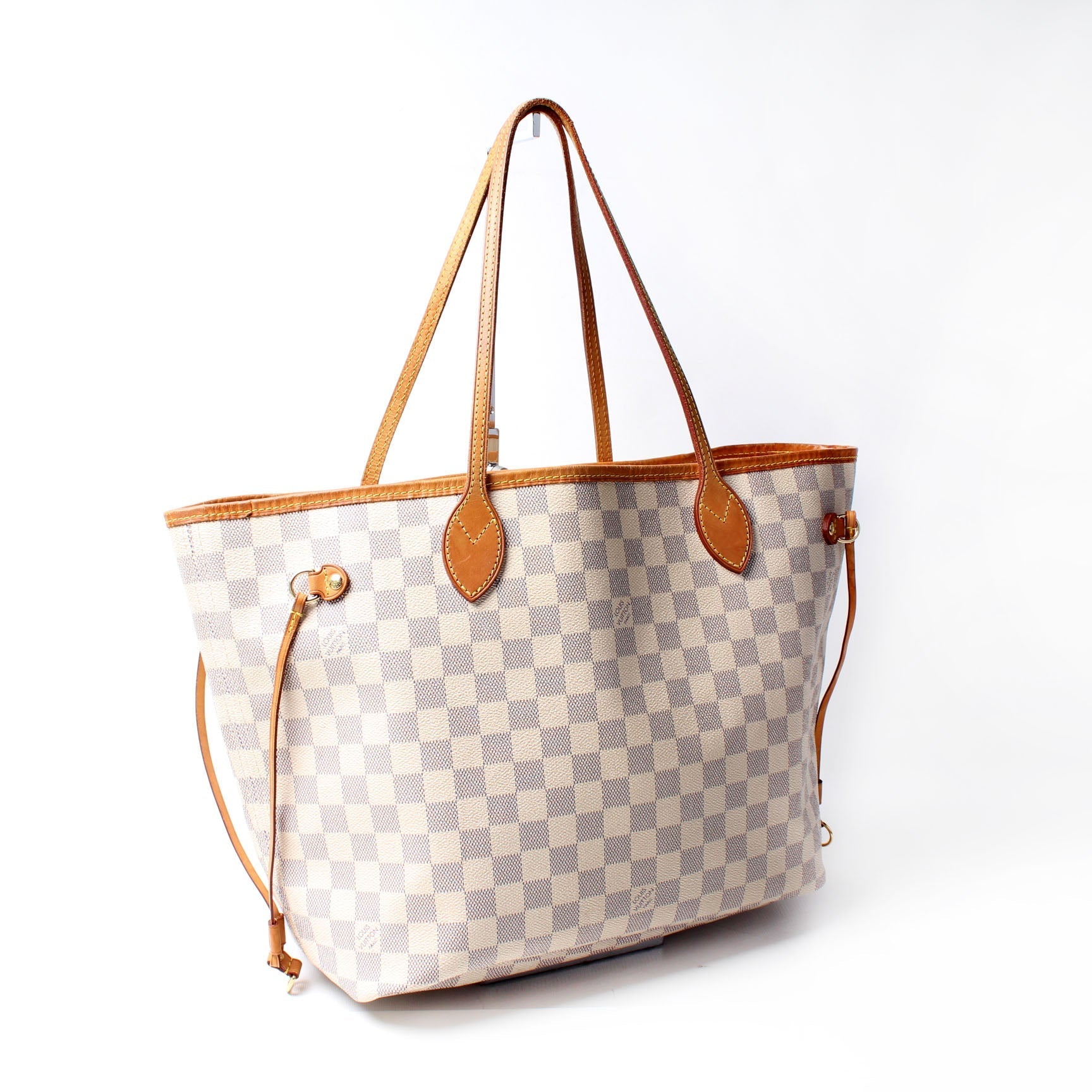 Louis Vuitton Neverfull MM Azur Damier Tote Bag Azur 10