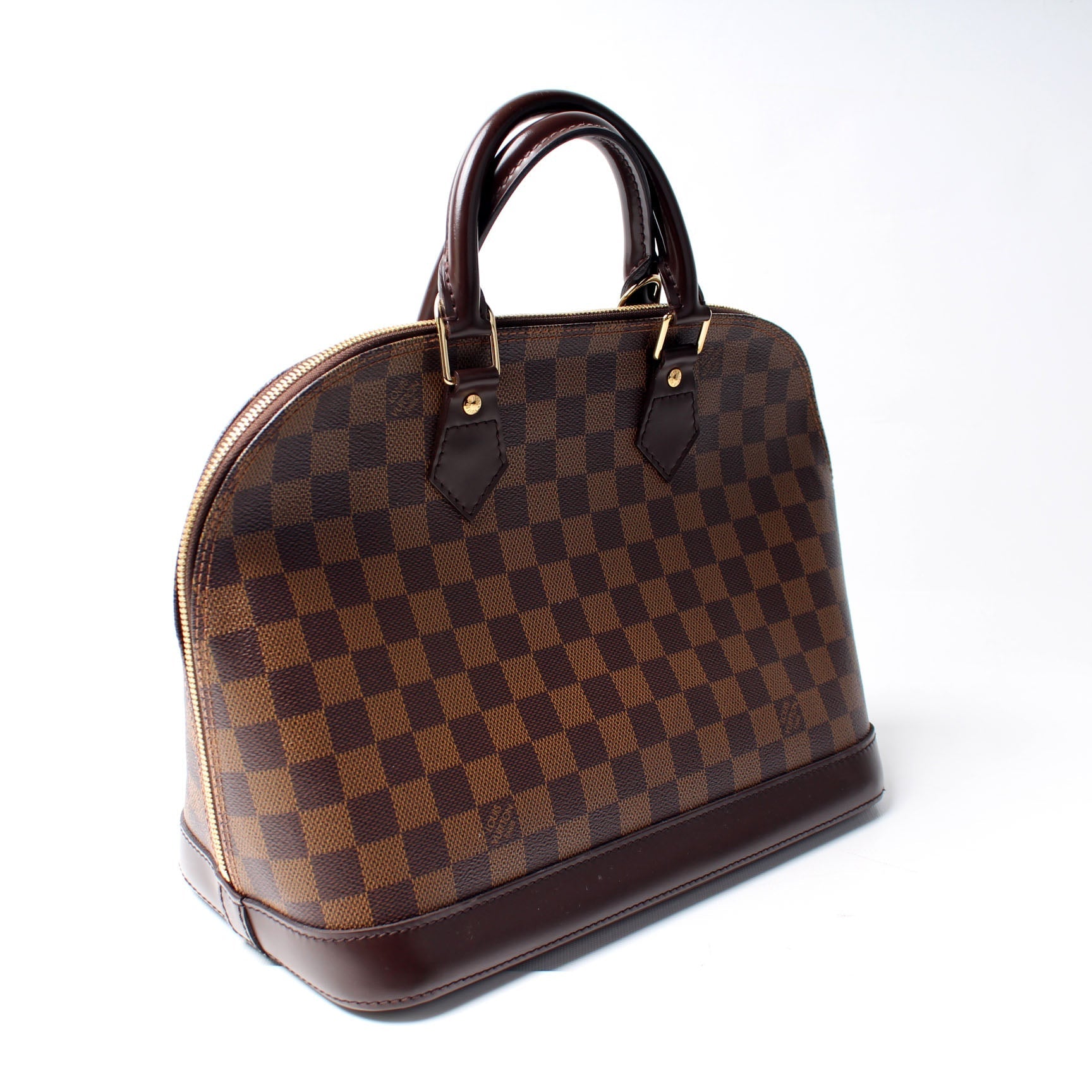 Louis Vuitton Alma PM Ebene Older Damier Handbag