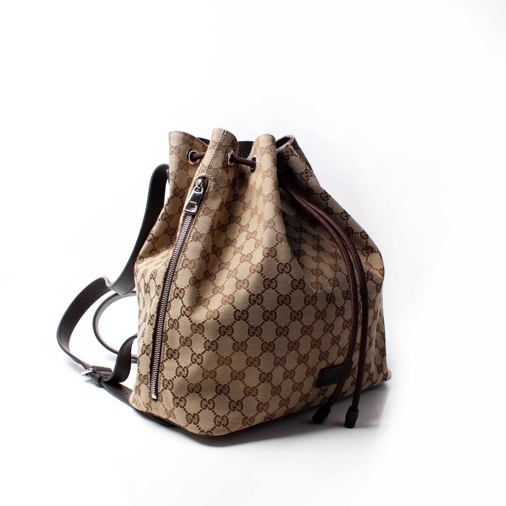 Gucci GG Drawstring Backpack Canvas Jewelry Backpack 1