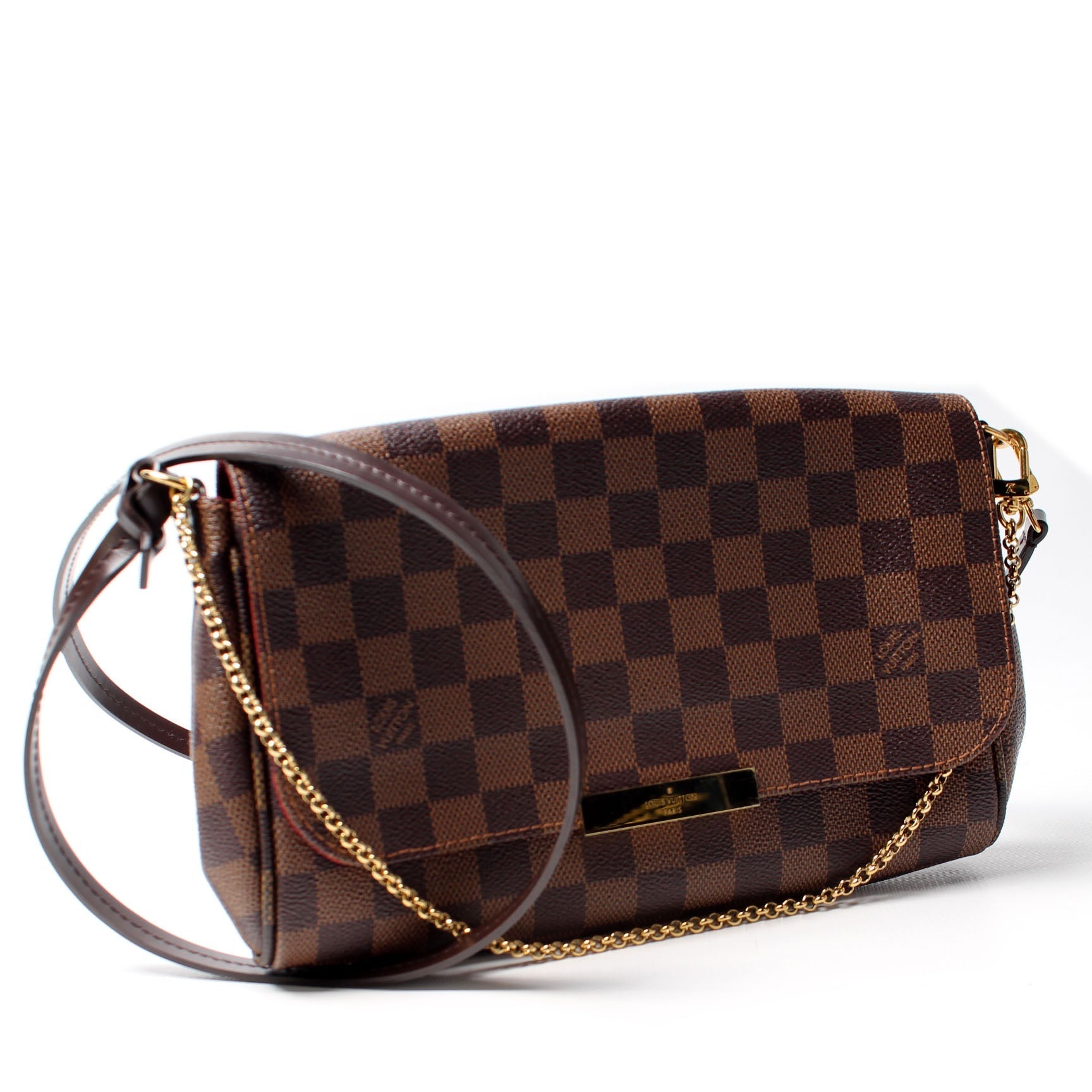 Louis Vuitton Favorite MM Ebene Damier Handbag Ebene 13