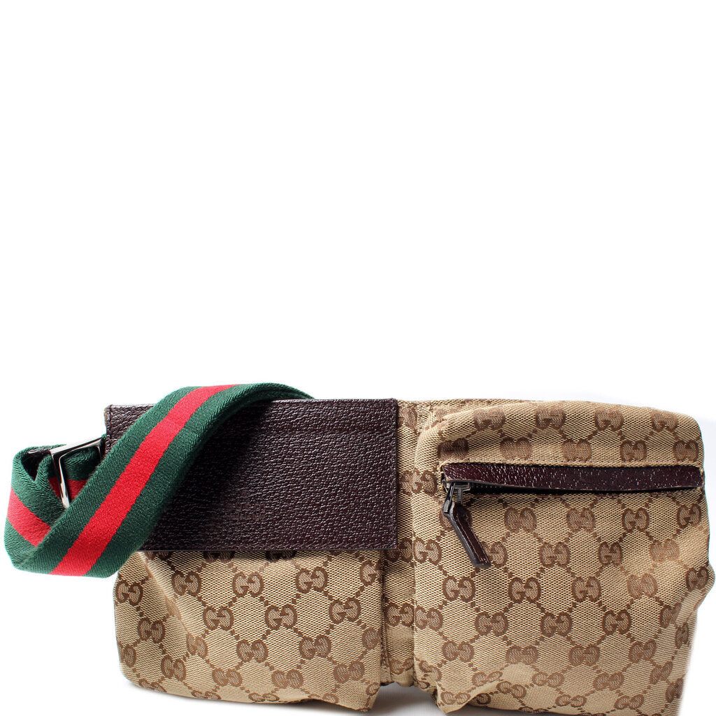 Gucci GG Cavas Waist Travel Bag