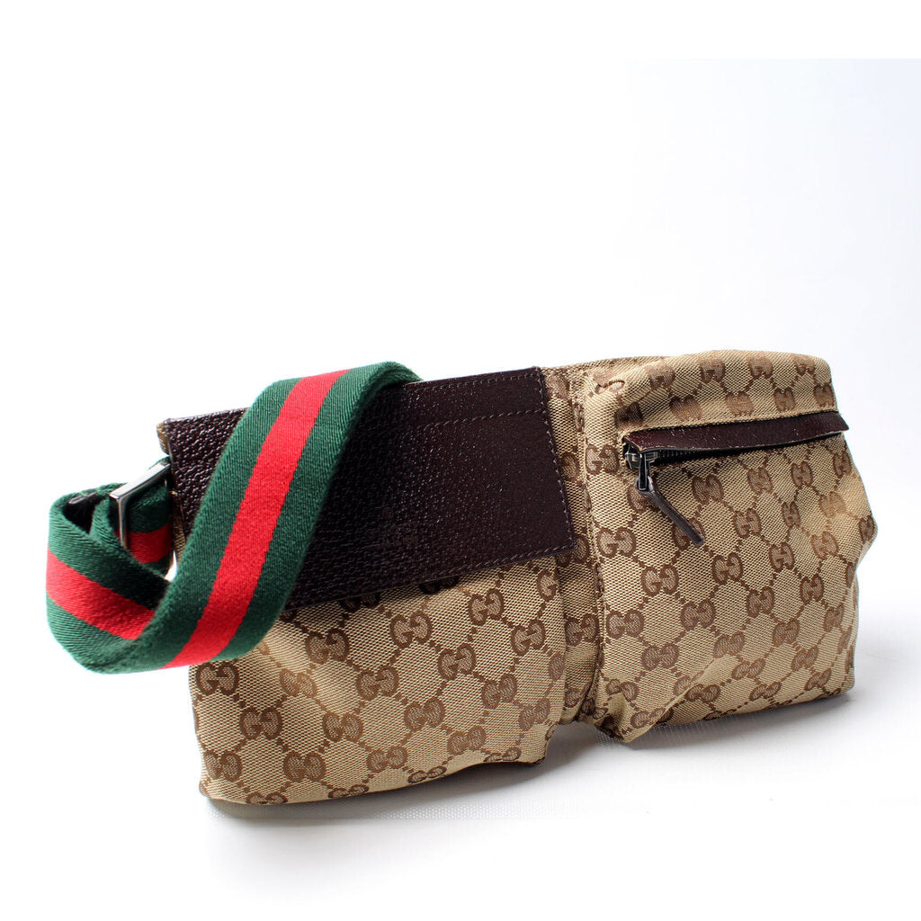Gucci GG Cavas Waist Travel Bag