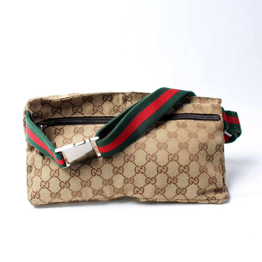 Gucci GG Cavas Waist Travel Bag