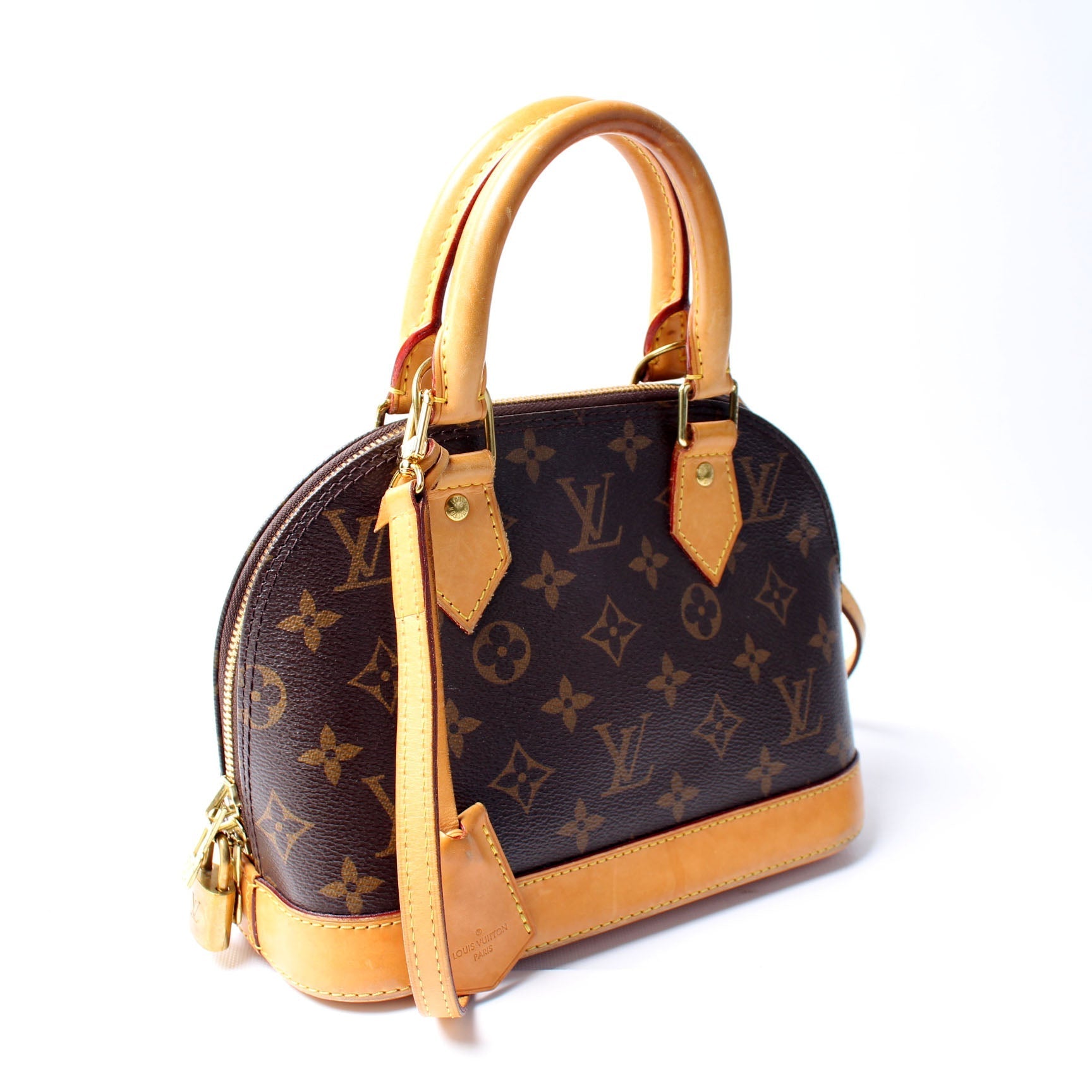 Louis Vuitton Alma BB Monogram Handbag Monogram 9