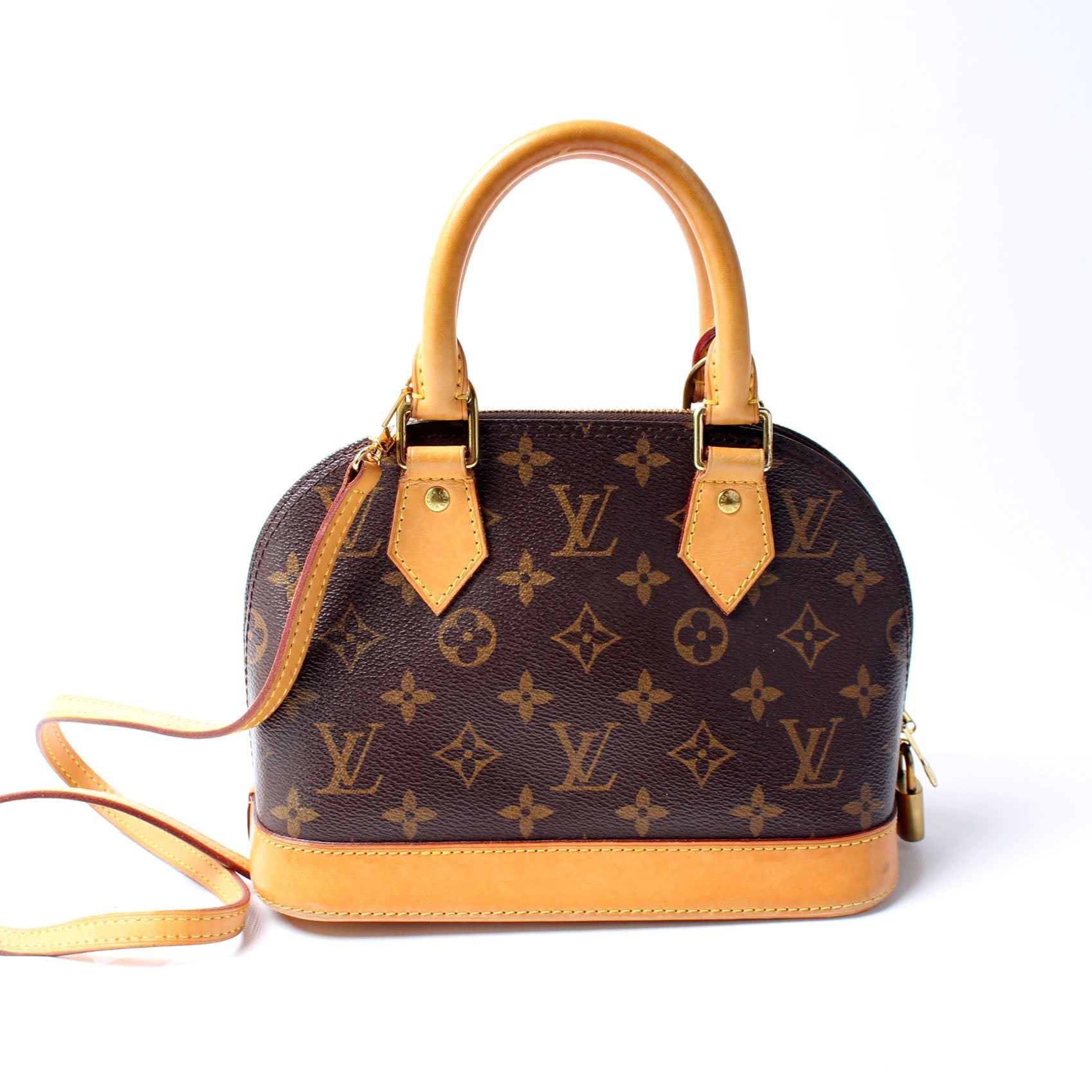 Louis Vuitton Alma BB Monogram Handbag Monogram 9