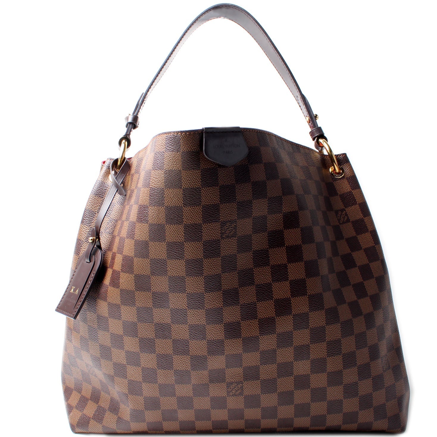 Louis Vuitton Graceful MM Ebene Damier Handbag Ebene 12