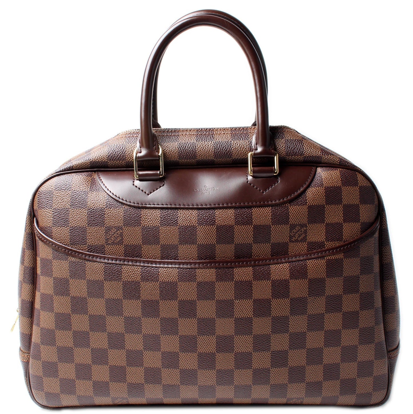 Louis Vuitton Deauville Ebene Damier Handbag
