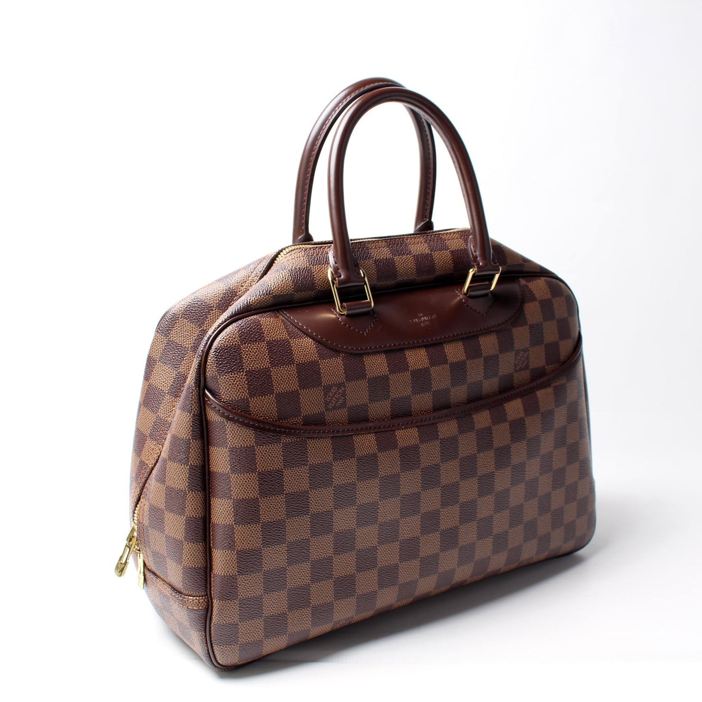 Louis Vuitton Deauville Ebene Damier Handbag