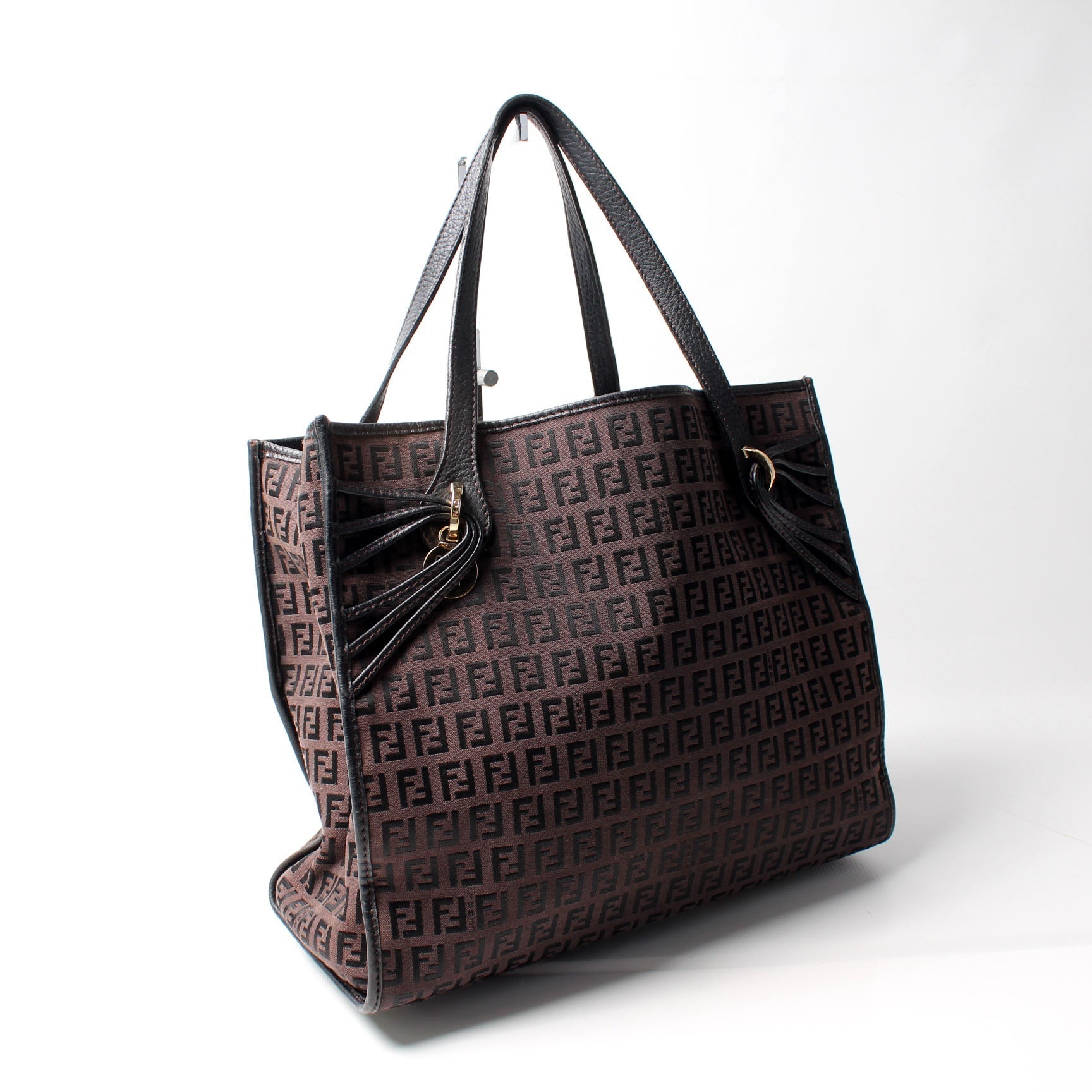 Fendi 8Bh153 Zucchino Tote Bag Canvas