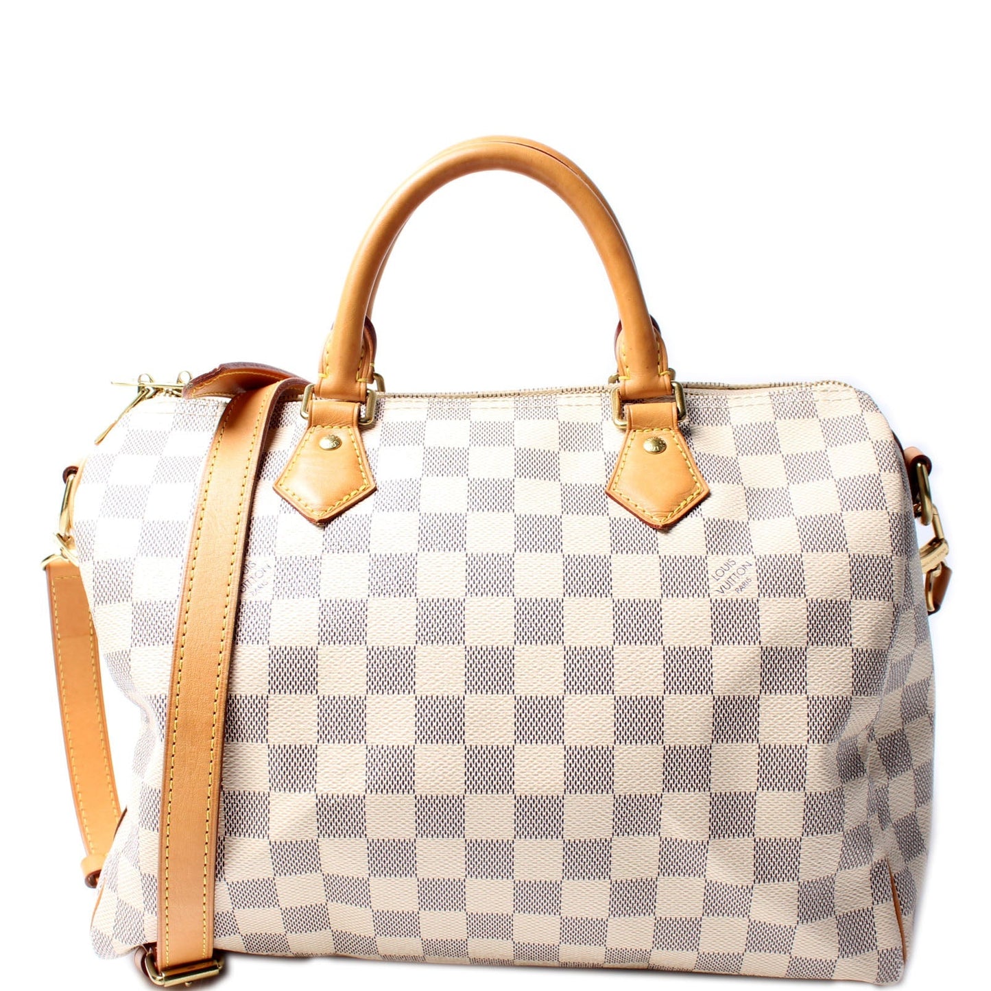 Louis Vuitton Speedy 30 Bandouliere Azur Handbag