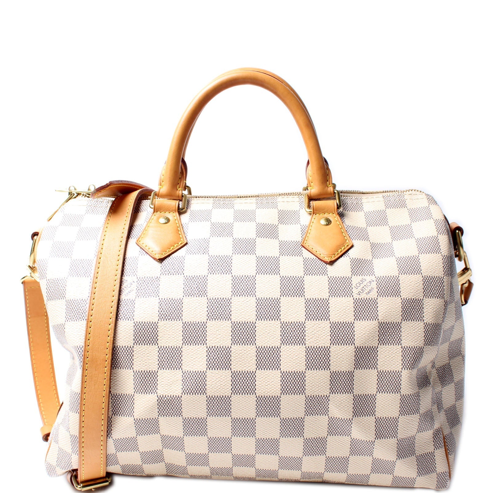 Louis Vuitton Speedy 30 Bandouliere Azur Handbag