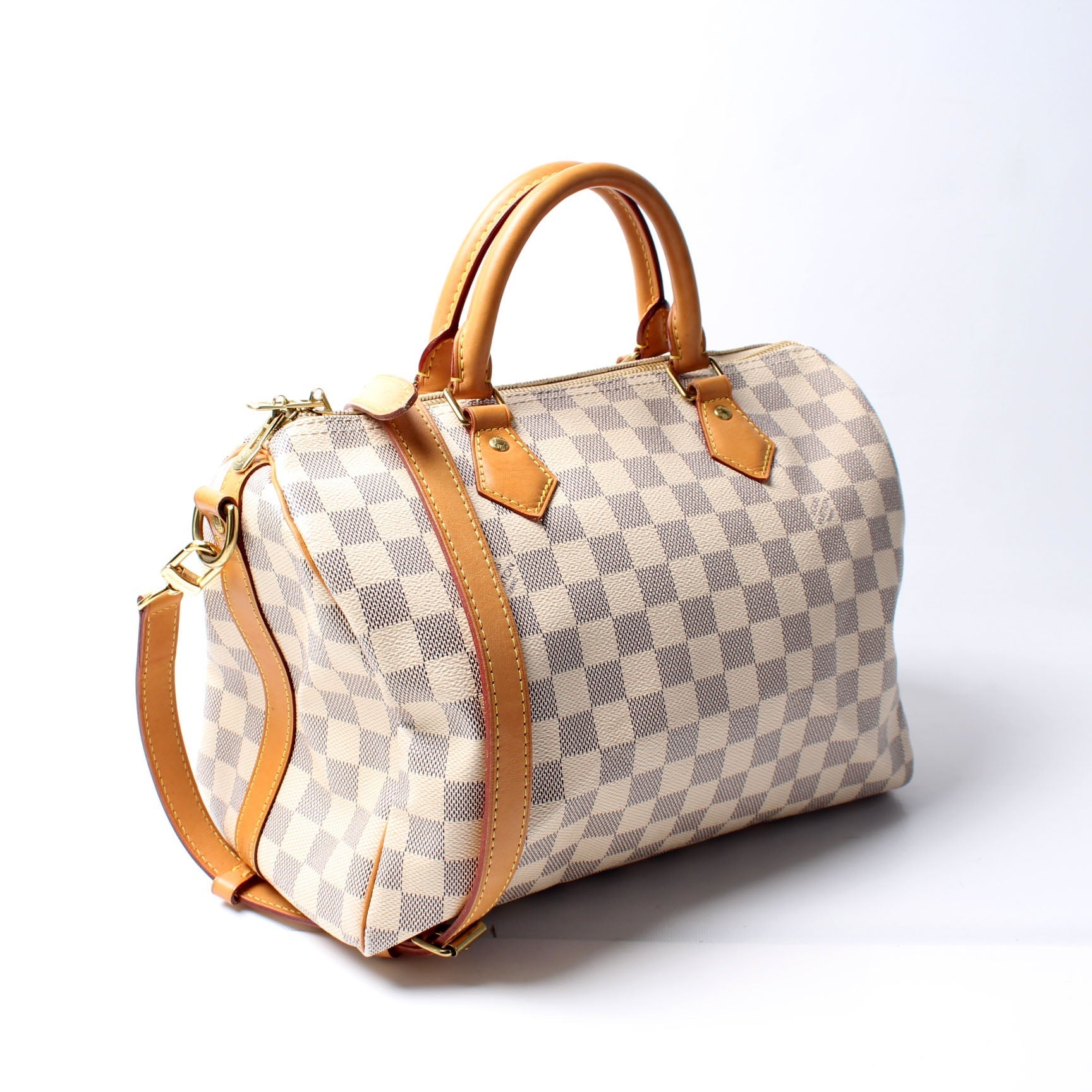 Louis Vuitton Speedy 30 Bandouliere Azur Handbag