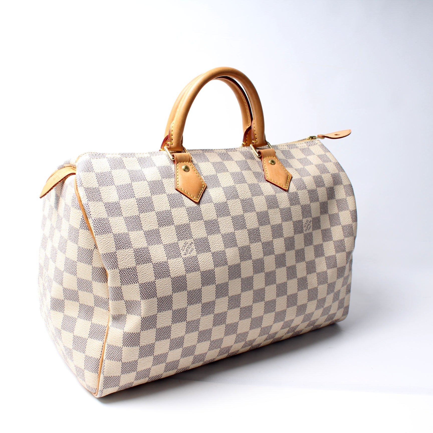 Louis Vuitton Speedy 35 Azur Damier Handbag Azur 1