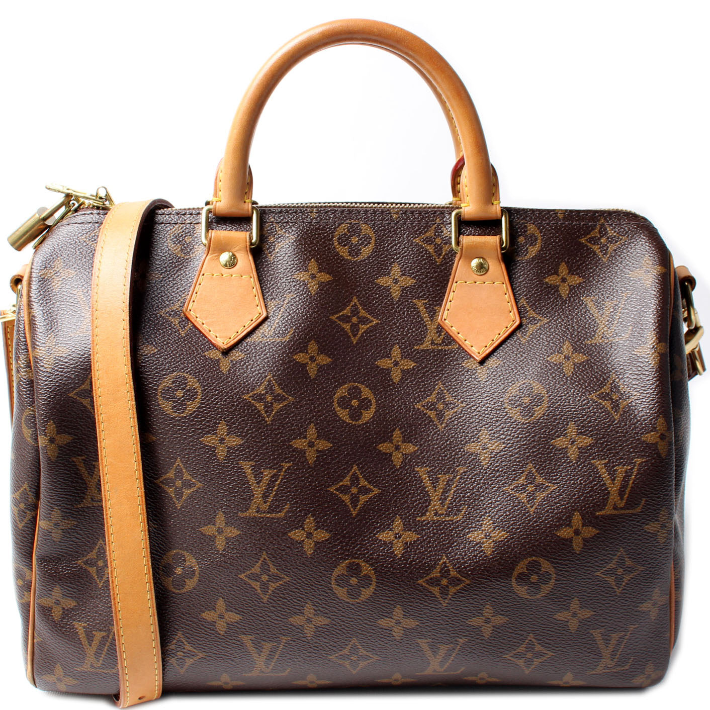 Louis Vuitton Speedy 30 Bandouliere Monogram Handbag Monogram 19