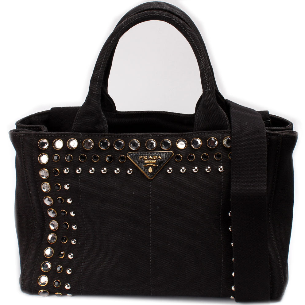 Prada Canapa Tote Bag Canvas Small
