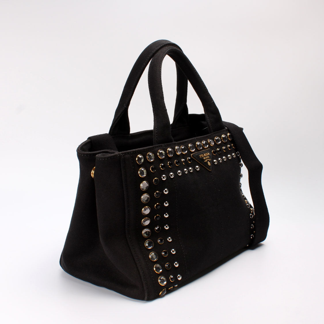 Prada Canapa Tote Bag Canvas Small