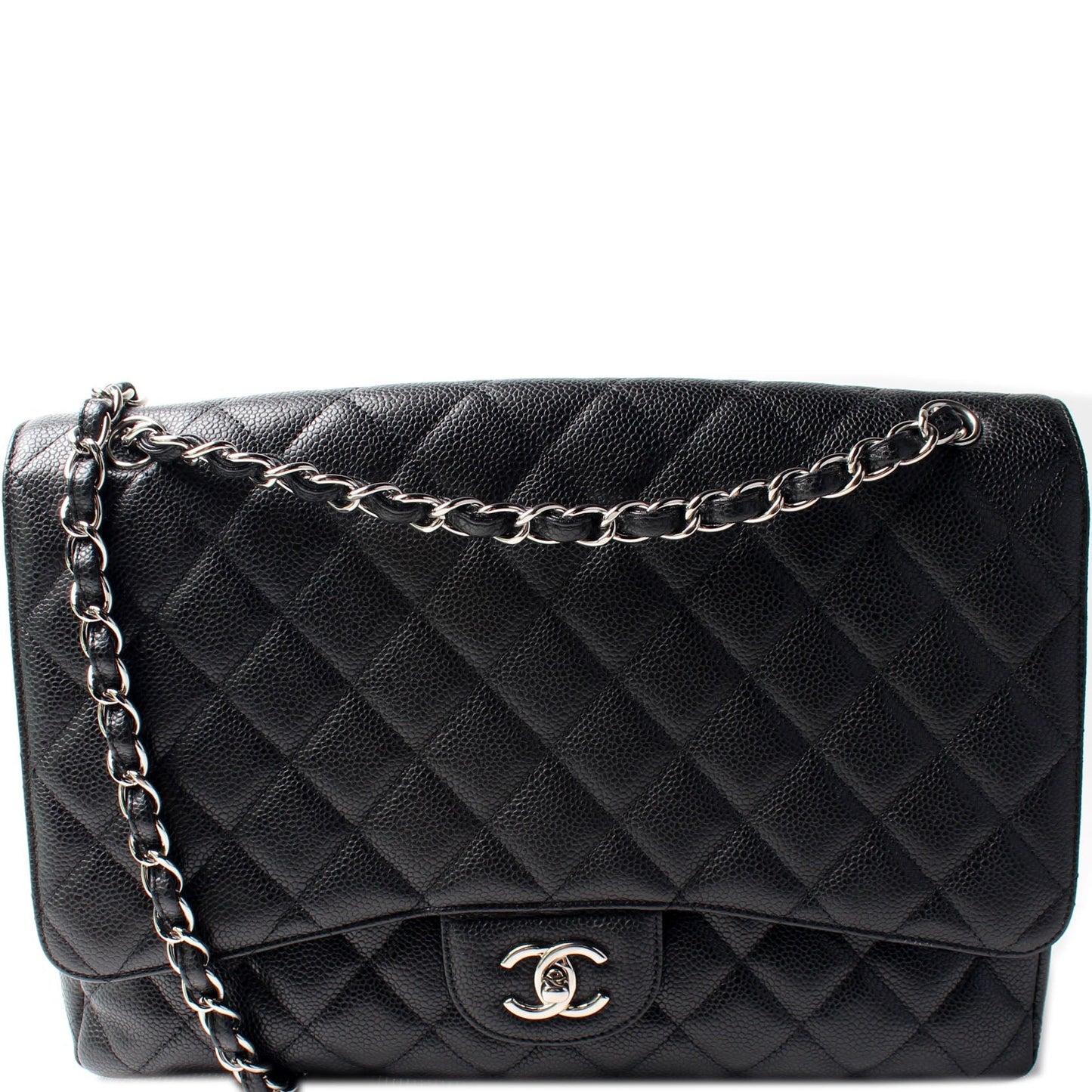 Chanel Classic Flap Maxi Caviar 14M Handbag Caviar 14M