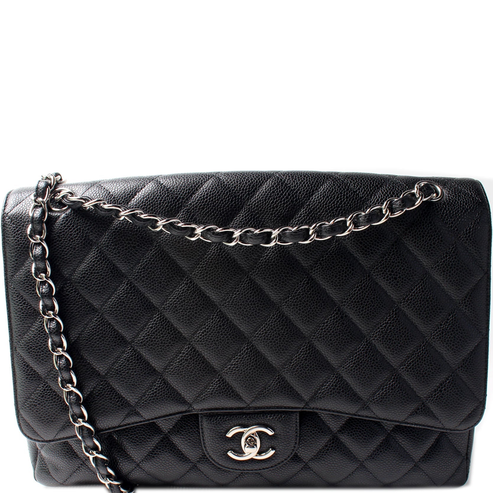 Chanel Classic Flap Maxi Caviar 14M Handbag Caviar 14M