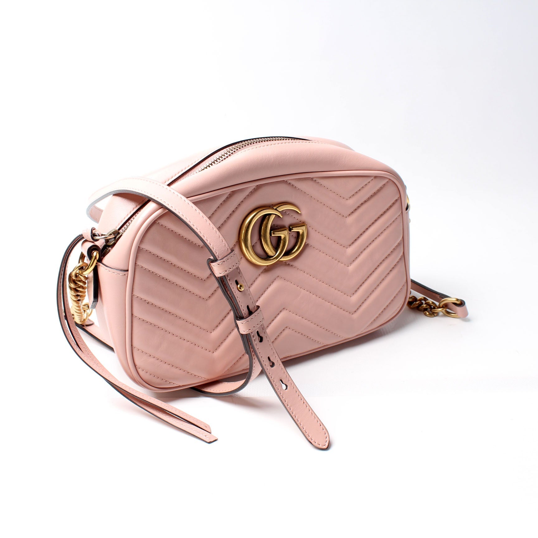 Gucci Marmont Camera Leather Small Crossbody Bag Bag 10