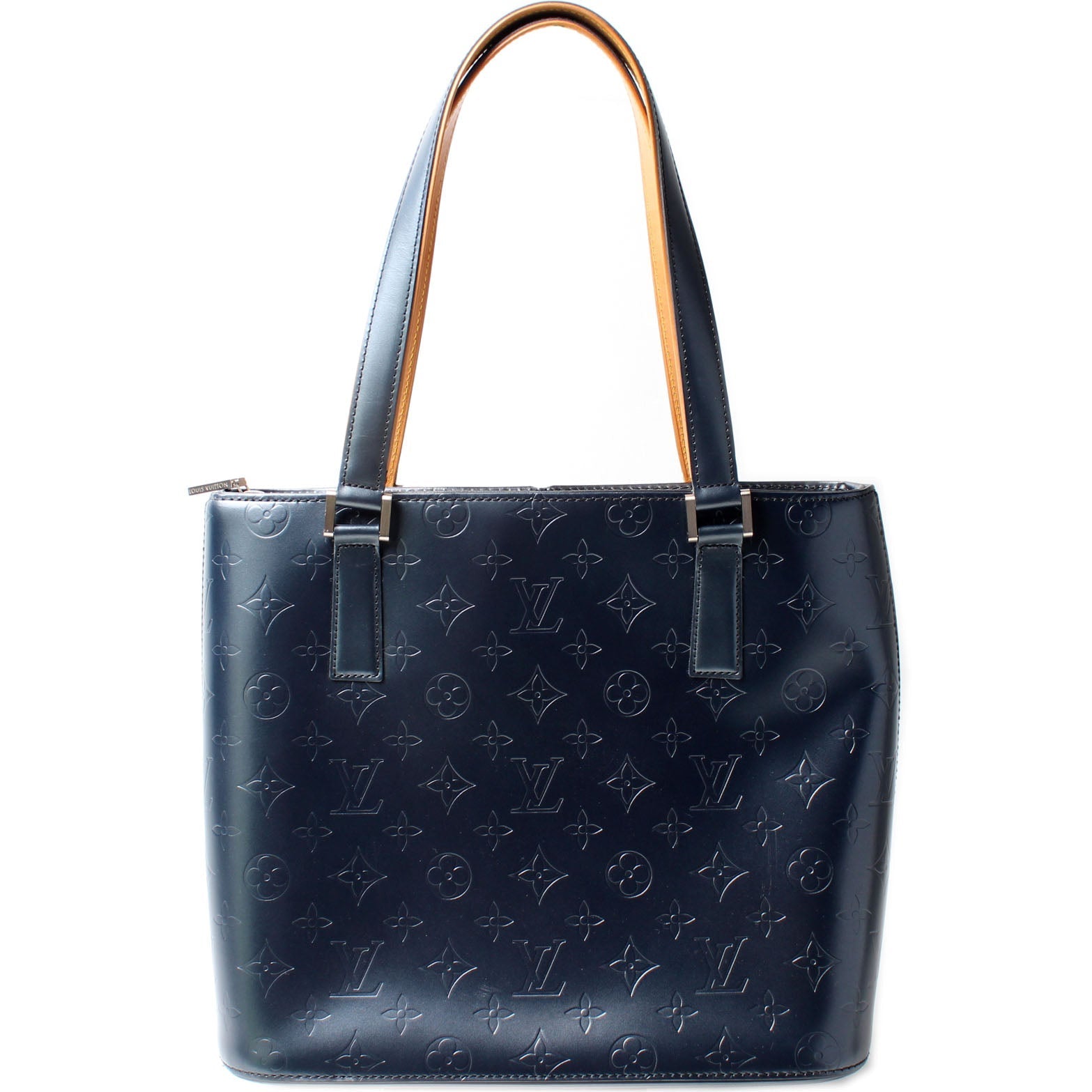 Louis Vuitton Stockton Mat Monogram Leather Handbag Mat Leather