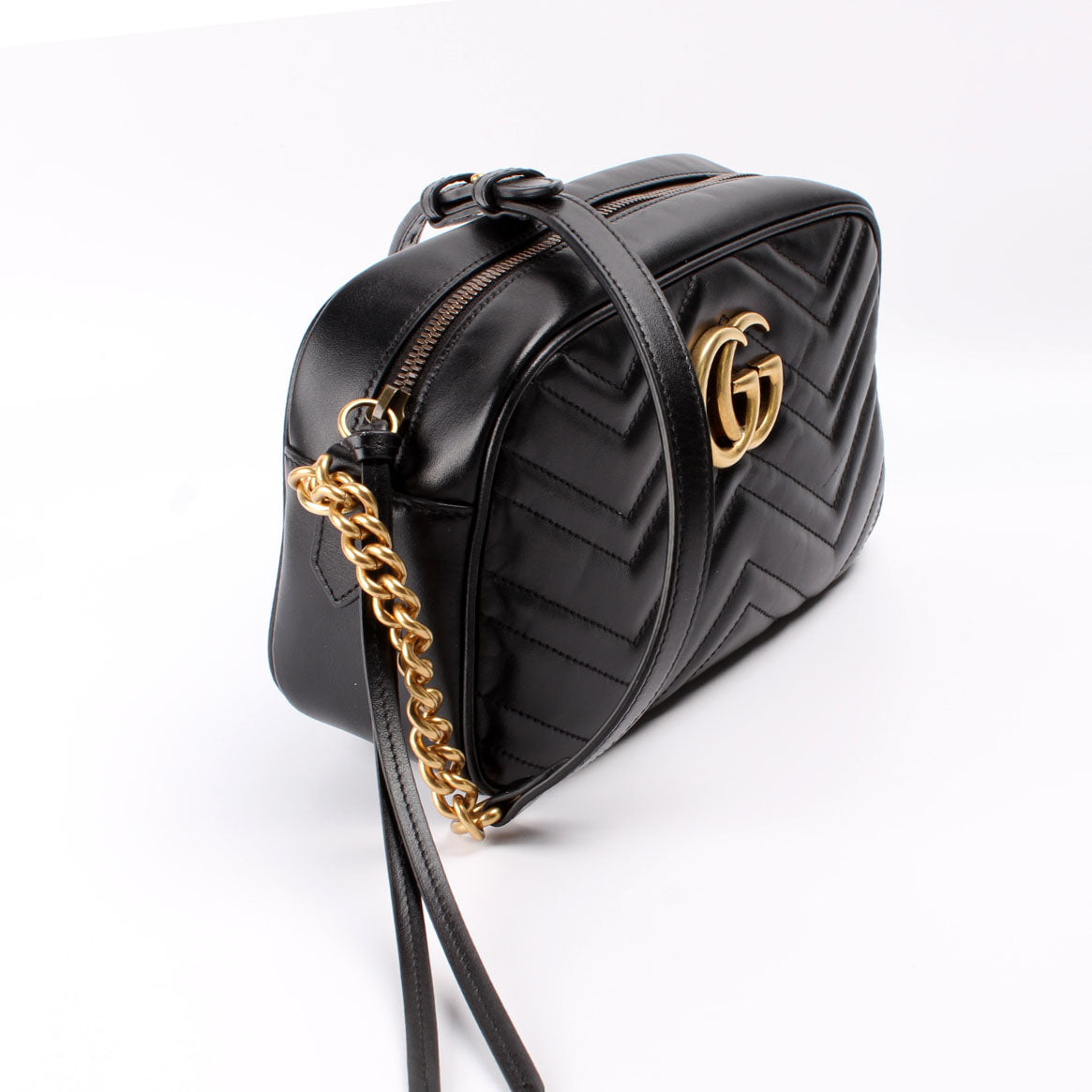 Gucci Marmont Camera Leather Small Crossbody Bag Bag 11