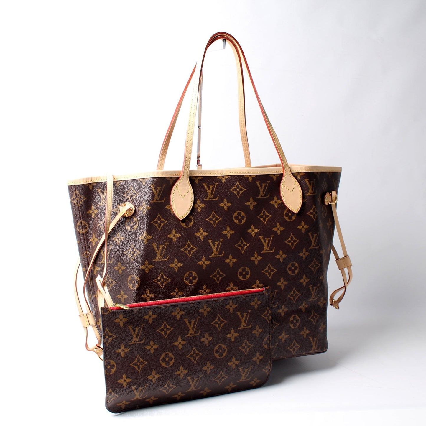 Louis Vuitton Neverfull MM W Monogram Wallet Case Monogram 9