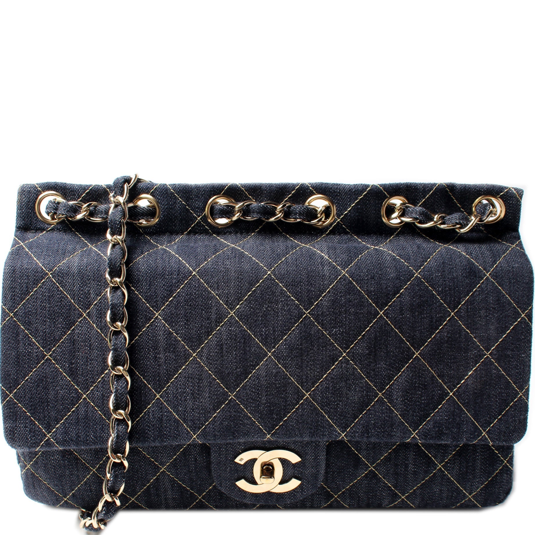 Chanel Denim Flap 10M Handbag