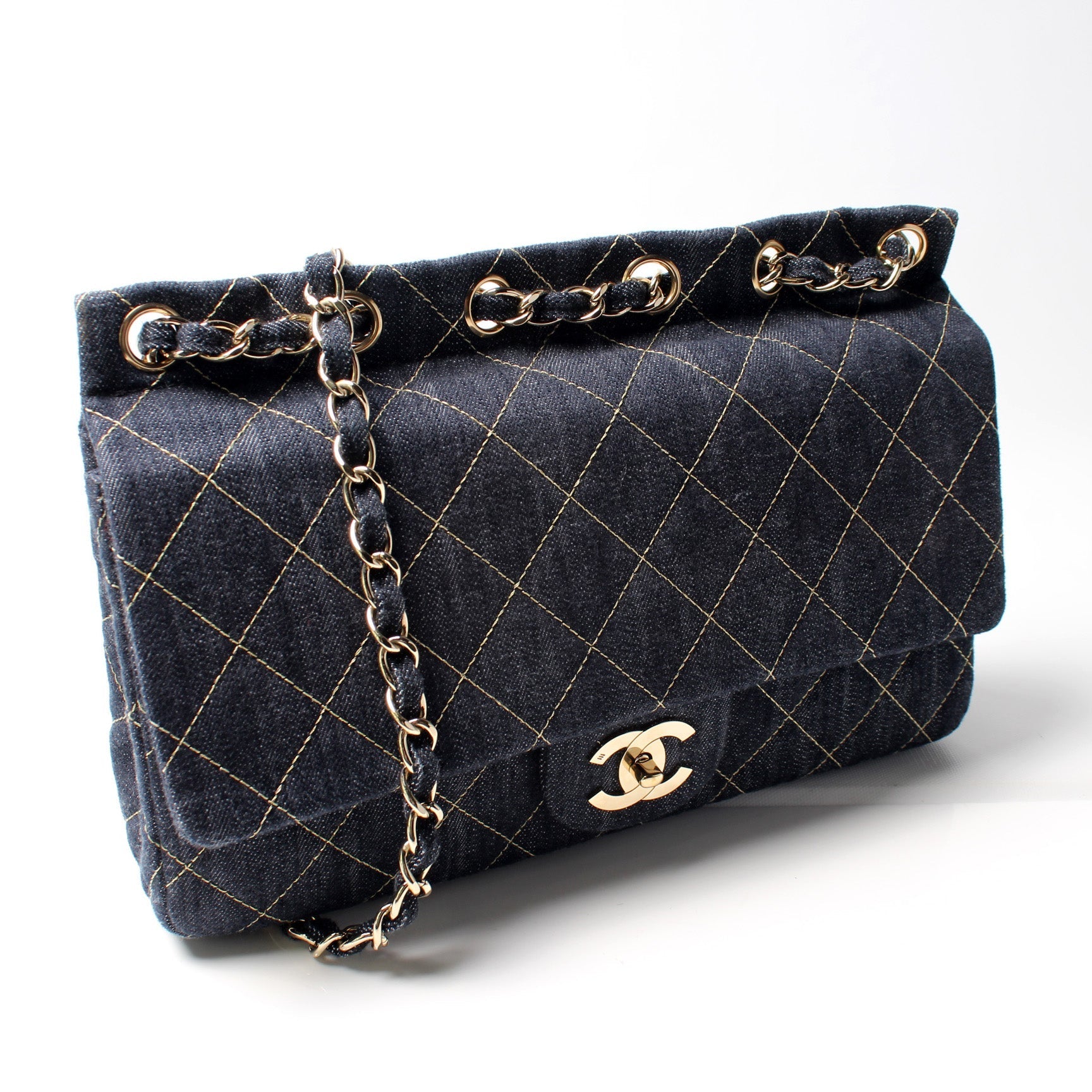 Chanel Denim Flap 10M Handbag