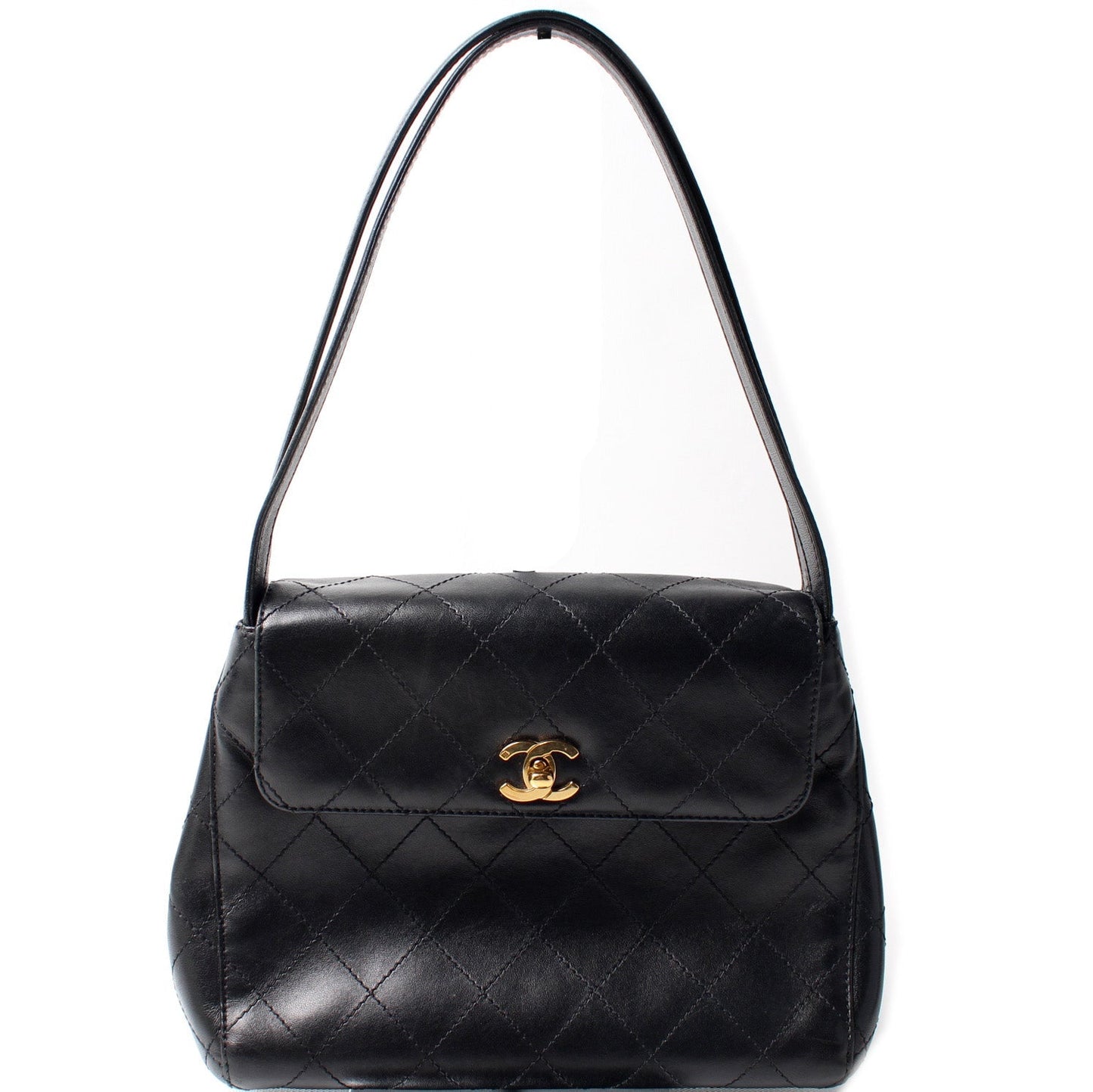 Chanel CC Flap Evening Lambskin Handbag