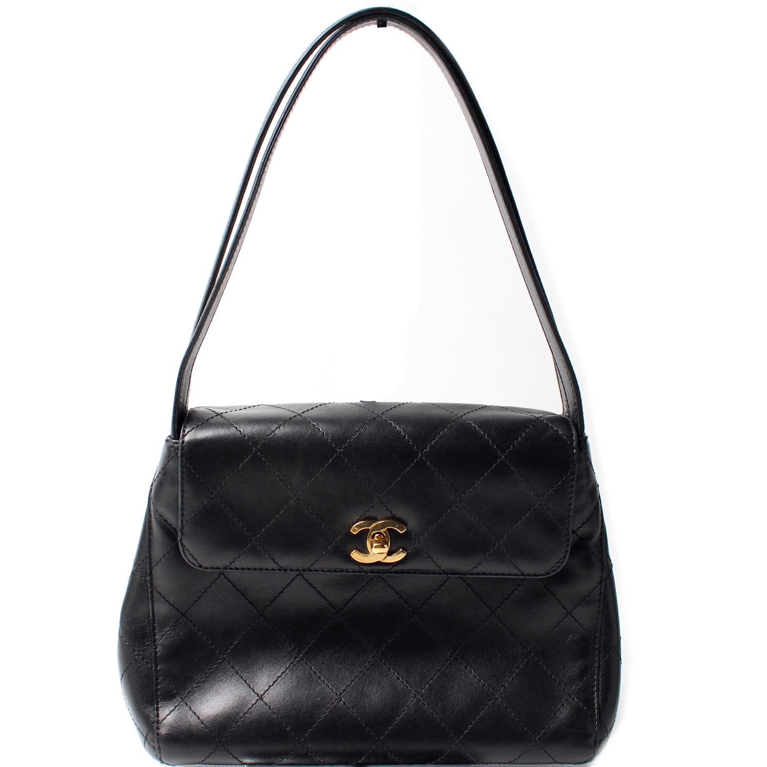 Chanel CC Flap Evening Lambskin Handbag