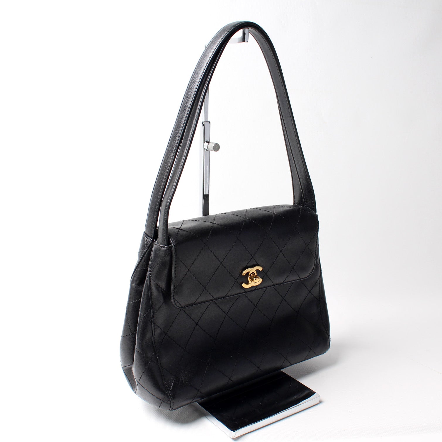 Chanel CC Flap Evening Lambskin Handbag