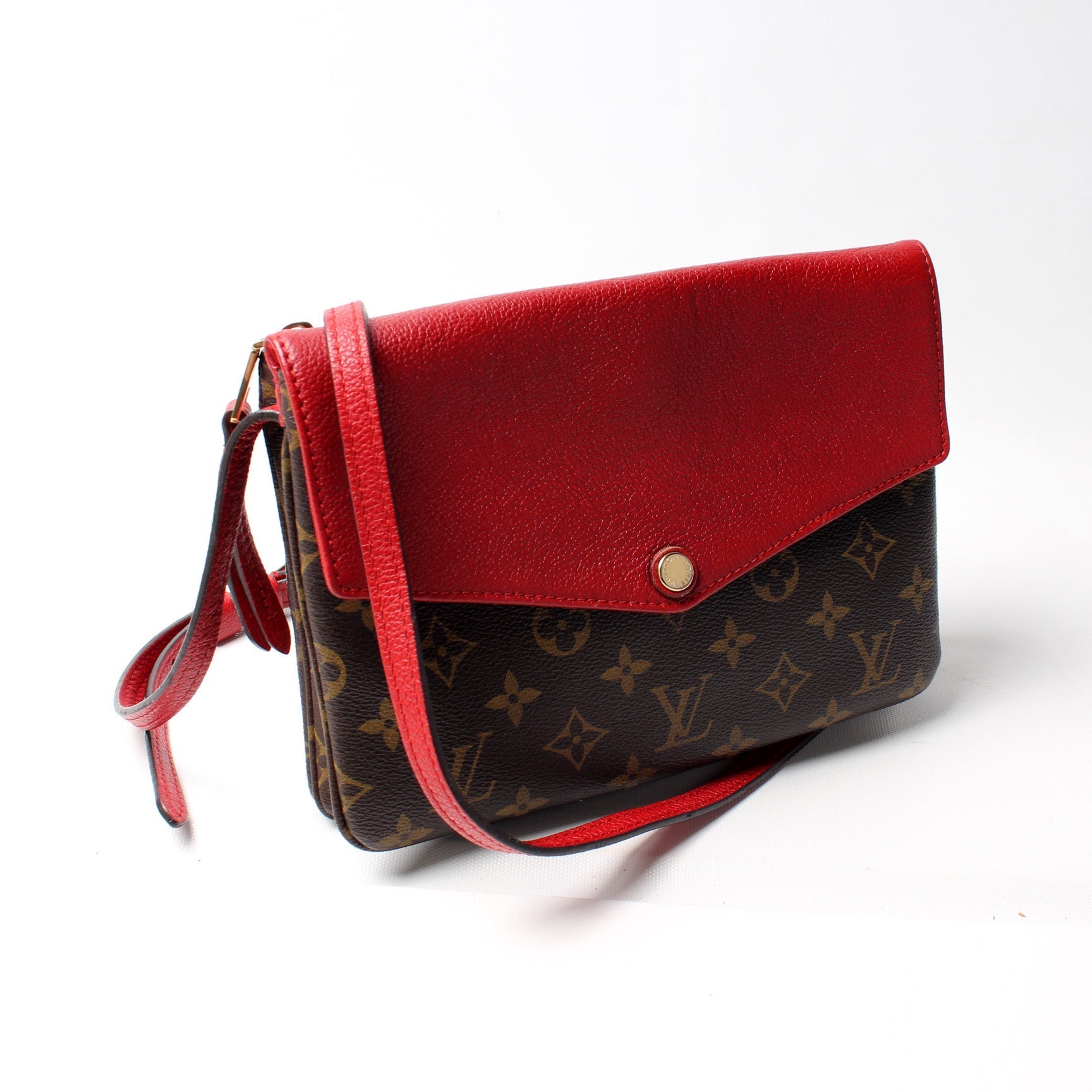 Louis Vuitton Pochette Twice Monogram Clutch Bag