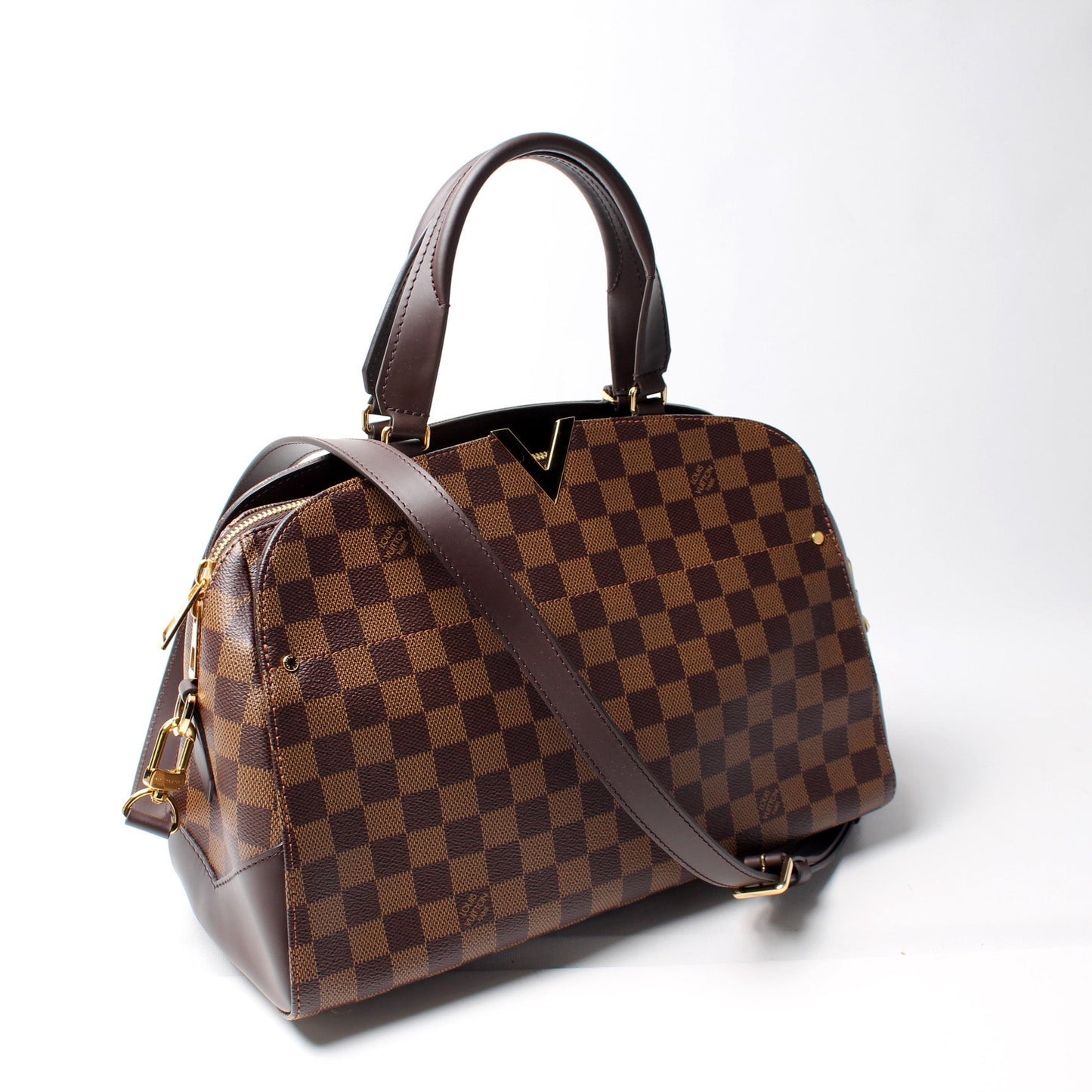 Louis Vuitton Kensington Bowling Ebene Damier Handbag