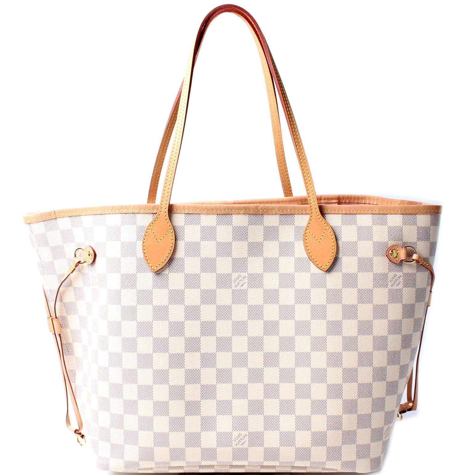 Louis Vuitton Neverfull MM Azur Damier Tote Bag Azur 52