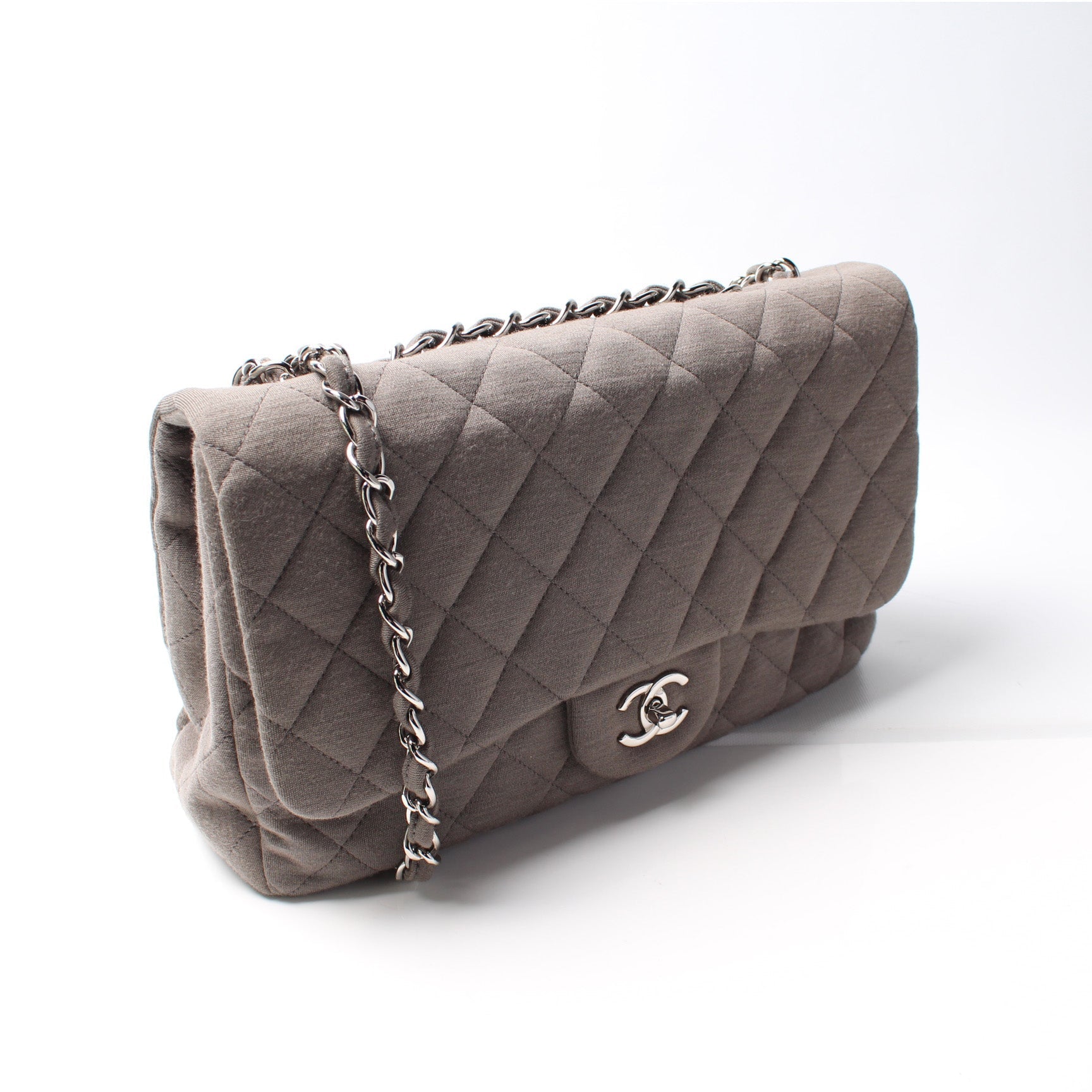 Chanel Classic Flap Jumbo Jersey 13M Handbag