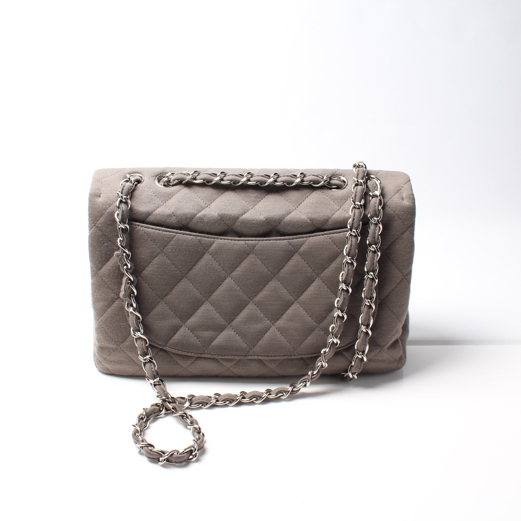 Chanel Classic Flap Jumbo Jersey 13M Handbag