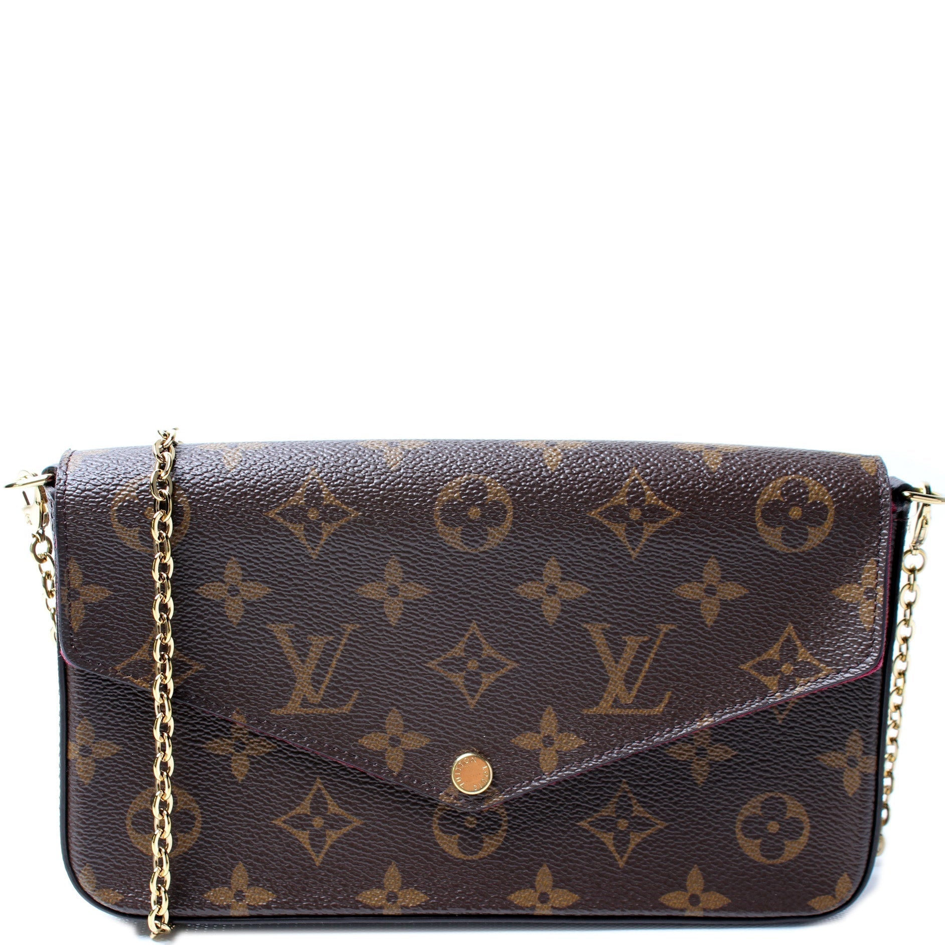 Louis Vuitton Pochette Felicie Monogram Clutch Bag Monogram 48