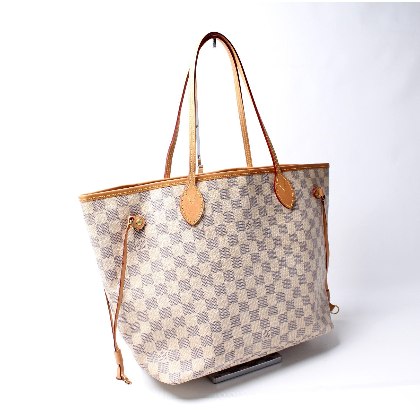 Louis Vuitton Neverfull MM Azur Damier Tote Bag Azur 65