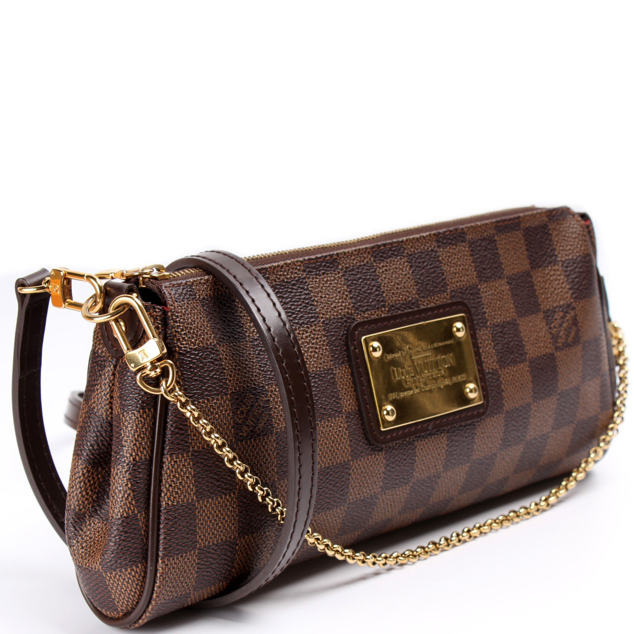 Louis Vuitton Eva Ebene Damier Clutch Bag Ebene 18