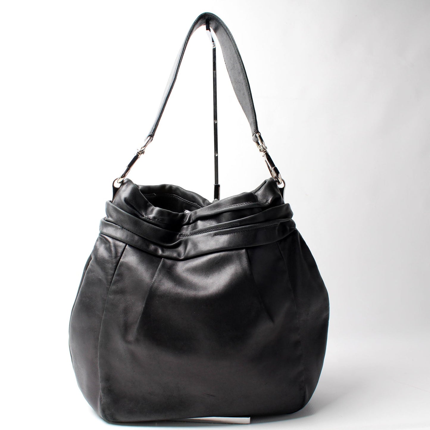 Prada Soft Calf Hobo Bag Leather Travel Bag