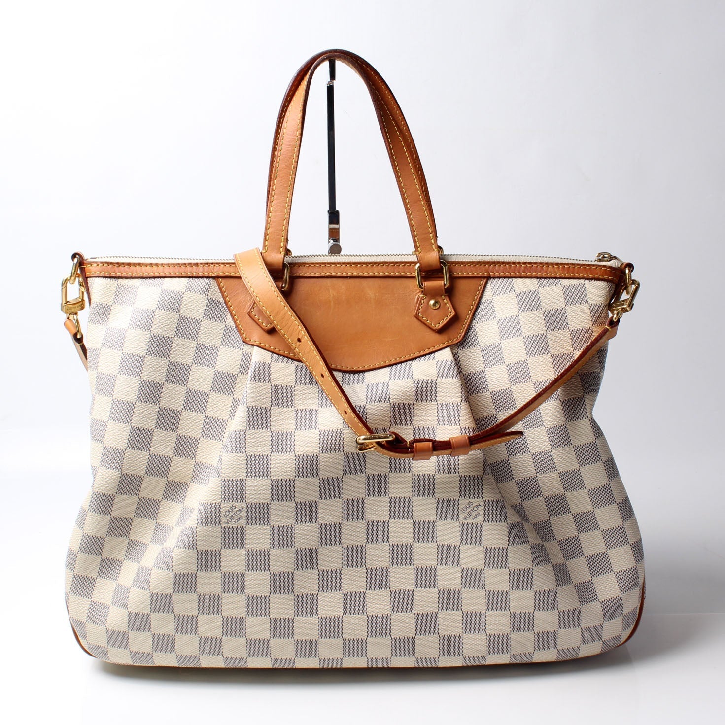 Louis Vuitton Siracusa Azur GM Damier Handbag Azur 5