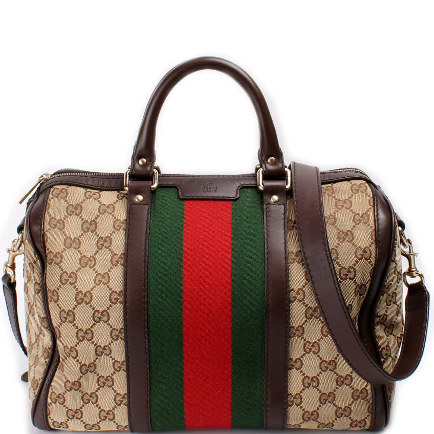 Gucci Boston Canvas Travel Bag Canvas 2