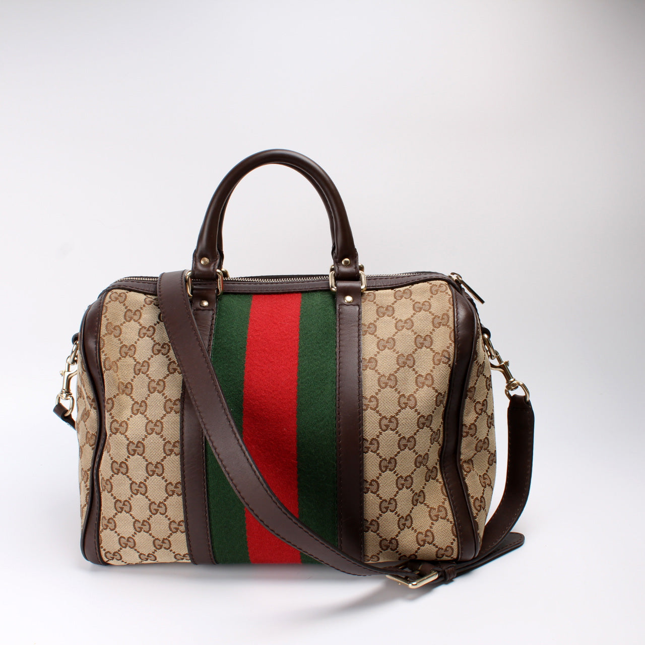 Gucci Boston Canvas Travel Bag Canvas 2