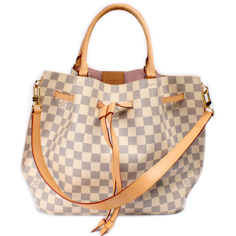 Louis Vuitton Girolata Azur Damier Handbag Azur 6