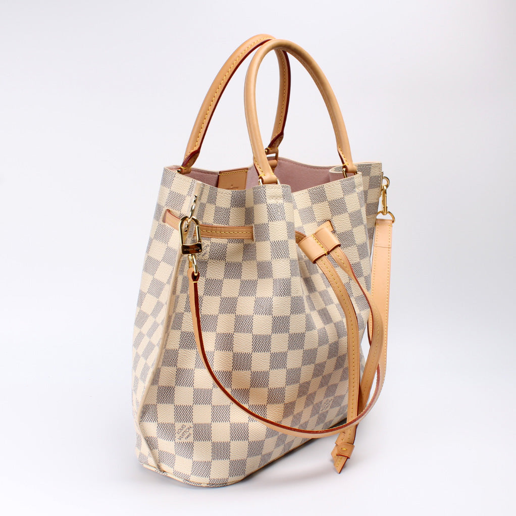 Louis Vuitton Girolata Azur Damier Handbag Azur 6