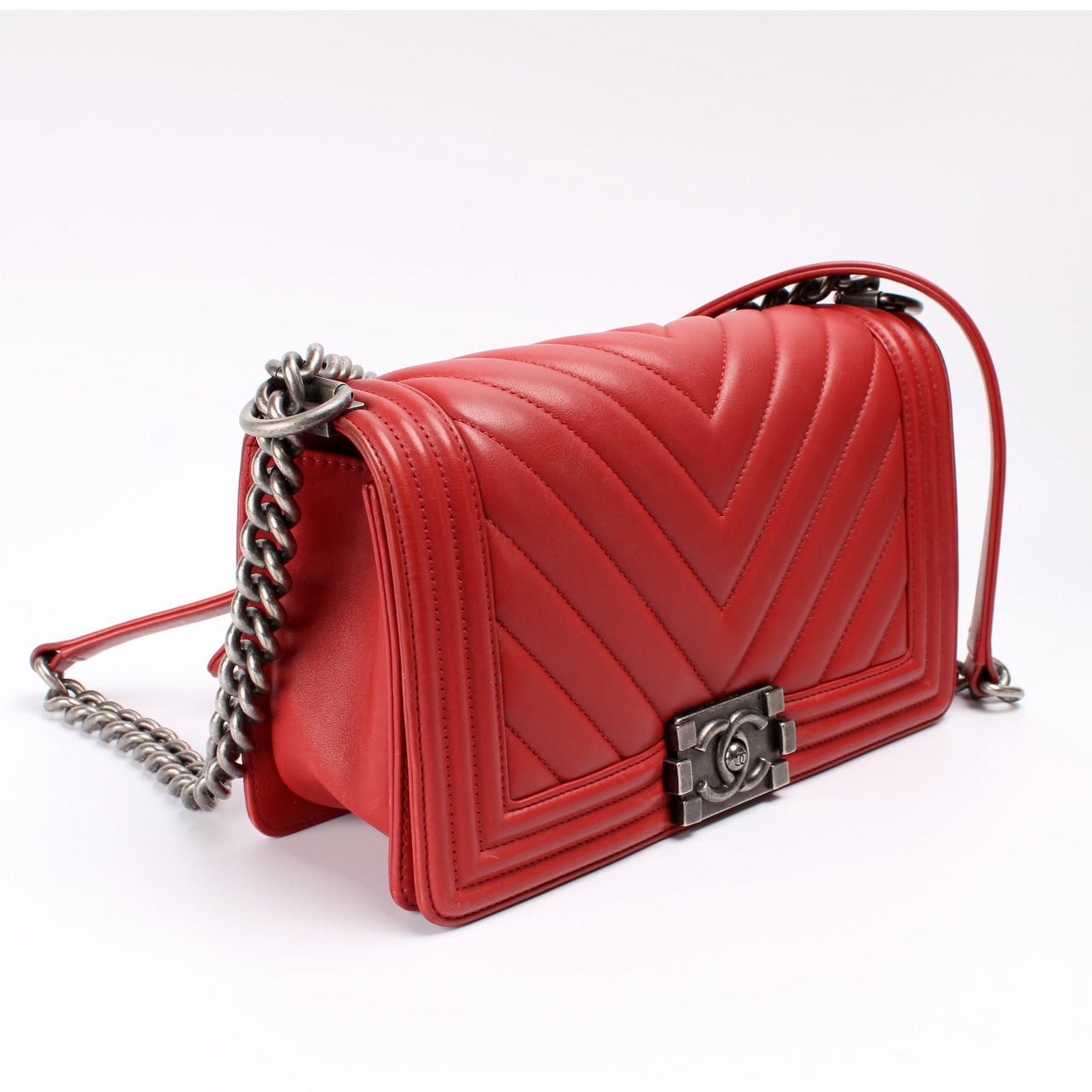 Chanel Boy Flap Old Lambskin 25M Handbag