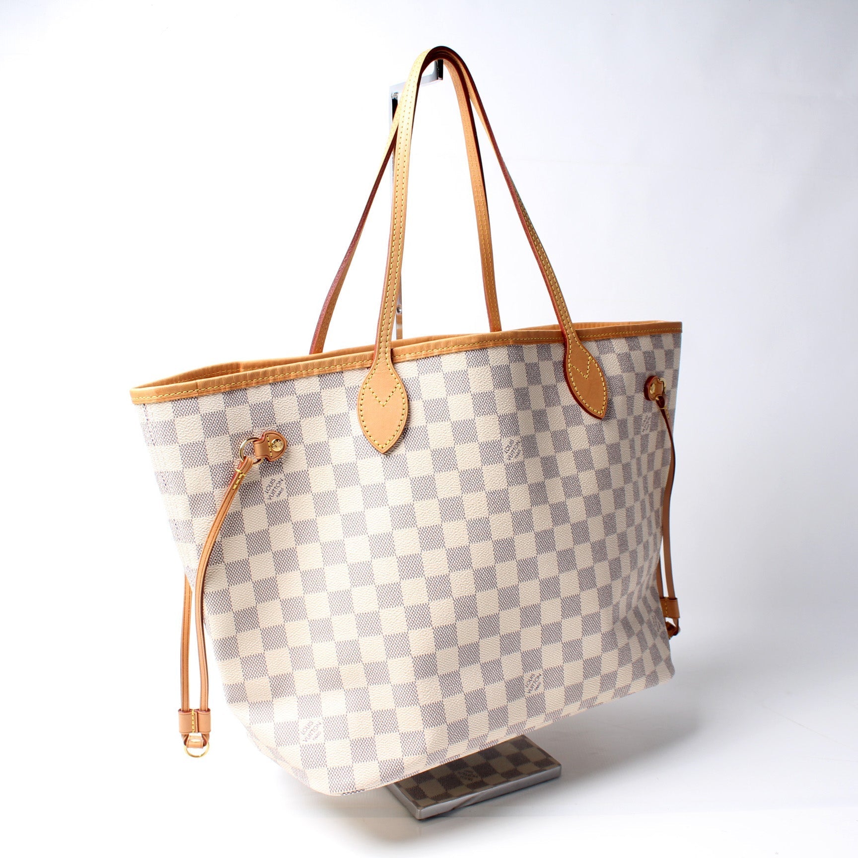 Louis Vuitton Neverfull MM Azur Damier Tote Bag Azur 58