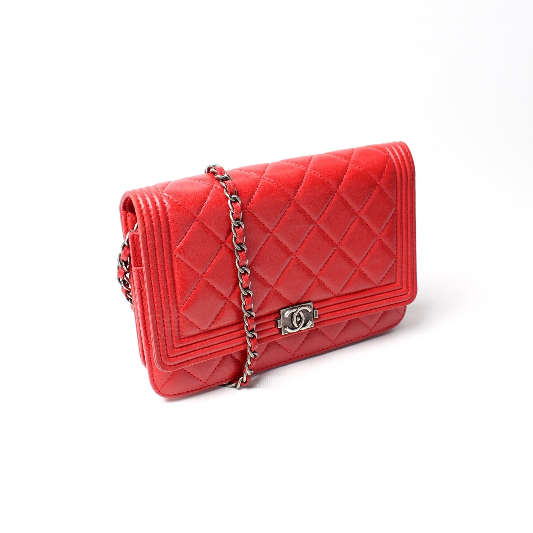 Chanel WOC Boy Lambskin 19M Clutch Bag