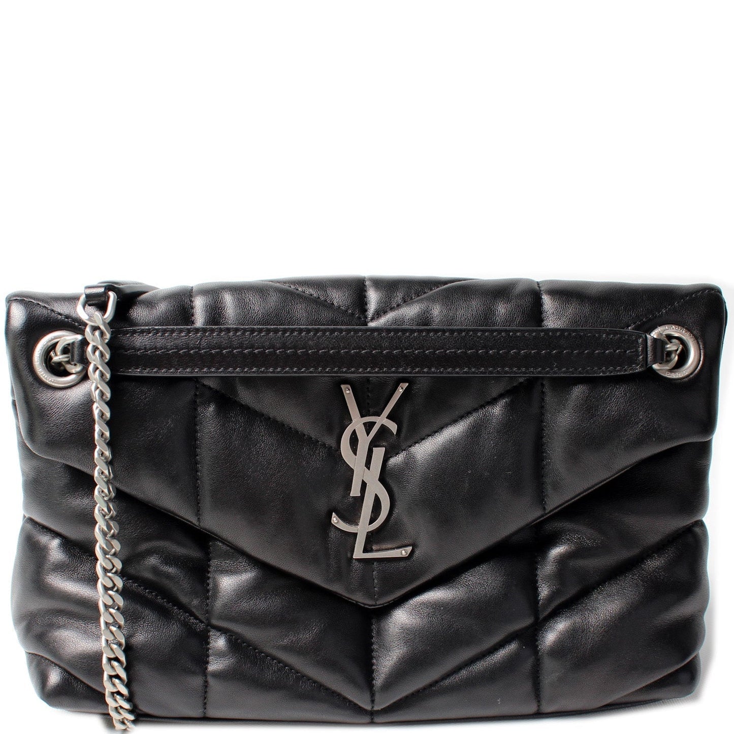 YSL Saint Laurent Puffer Bag Lambskin Quilted Small Travel Bag Small Lambskin 577477