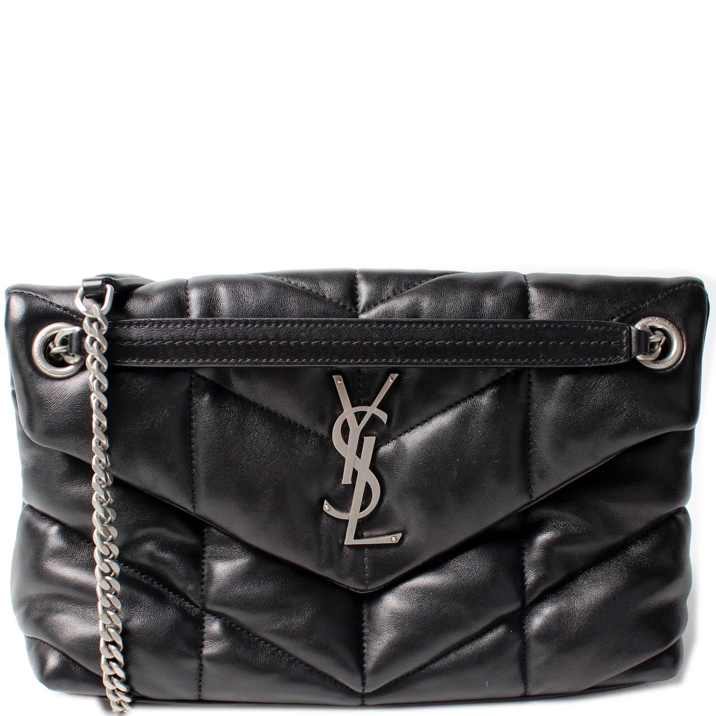 YSL Saint Laurent Puffer Bag Lambskin Quilted Small Travel Bag Small Lambskin 577477